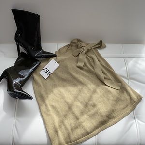 𝗡𝗪𝗧 𝗭𝗮𝗿𝗮 • Knit Wrap Skirt